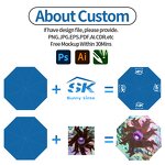 Umbrella Manufacturer - Kids Birthday Party Souvenirs 19" Sublimation Blanks Manual Control Straight Pattern Fan Bottle