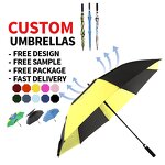 Golf Umbrella Manufacturer - Automatic Large Size Windproof Printable Logo Long Handle Thickened