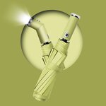 LED Umbrella Manufacturer - Wholesale Fully Automatic Sunscreen Sunshade Dual Use with LED Flashlight 3 Fold