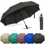 Folding Umbrella Manufacturer - All Automatic Open Fold Portable Travel 46 Inch Nylon with UV Protected