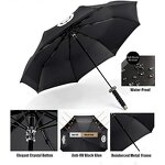 Samurai Umbrella Manufacturer - Chinese Supplier Custom Foldable Minimalist Iron Tube Metal Frame Rain Black Samurai Sword