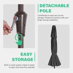 Beach Umbrella Manufacturer - Free Sample Patio Outdoor for Sand UPF50+ Garden Portable for Garden Lawn