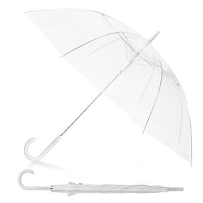 Wedding Umbrella Manufacturer - Wholesale Custom Clear Transparent Windproof Outdoor with Semi-Automatic J Handle