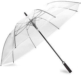 Golf Umbrella Manufacturer - Extra Large Luxury Promotional PVC Stick Branded Clear Transparent POE Automatic Customizable
