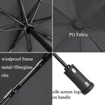 LED Umbrella Manufacturer - 21" 23" Custom with Logo Printing Hot Sale High Quality LED Light Handle Three Folding