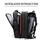 Laptop Backpack Manufacturer - Customized Logo Expandable Student Business with USB Charger Eco-friendly Travel
