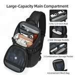 Sling Bag Manufacturer - Mochila Cruzada Con Correa Para El Pecho Multiusos Para Senderismo Uso Diario Para Hombres