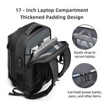 Vacuum Backpack Manufacturer - Air Compression Expandable Carry on with Pump Fit 17.3 Inch Laptop