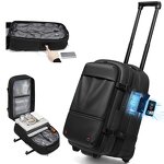 Travel Backpack Manufacturer - 2025 Fashion High Capacity Dry Wet Area Wheeled Oxford with One-touch Vacuum Compression