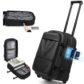 Travel Backpack Manufacturer - 2025 Fashion High Capacity Dry Wet Area Wheeled Oxford with One-touch Vacuum Compression