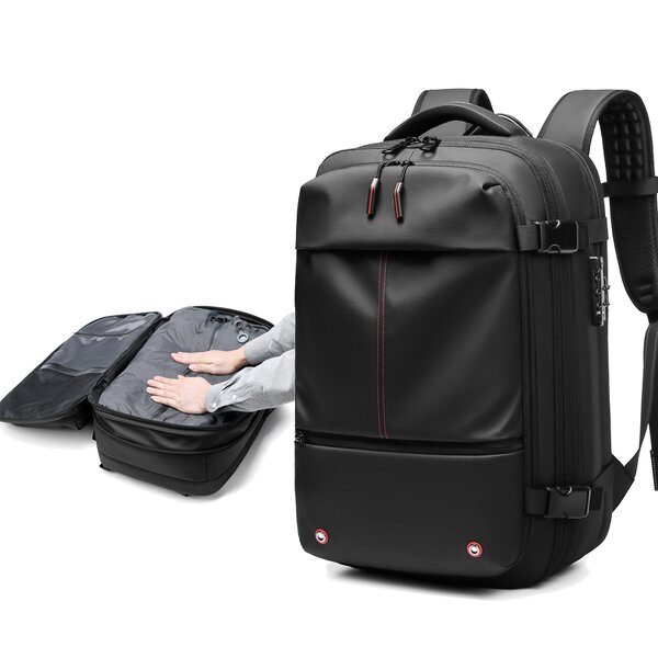 Vacuum Backpack Manufacturer - Wholesale Price Large Capacity with USB Charging Port 17 In. Laptop Other Travel Compression