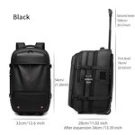 Travel Backpack Manufacturer - 2025 Fashion High Capacity Dry Wet Area Wheeled Oxford with One-touch Vacuum Compression