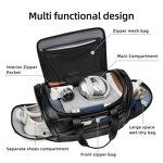 Duffle Bag Manufacturer - Black Oxford Waterproof with Shoes Compartment Cross Body Sling for Men Crossbody