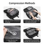 Vacuum Backpack Manufacturer - 2025 Wholesale USB Large Capacity Expandable Travel Waterproof Anti-theft Compression