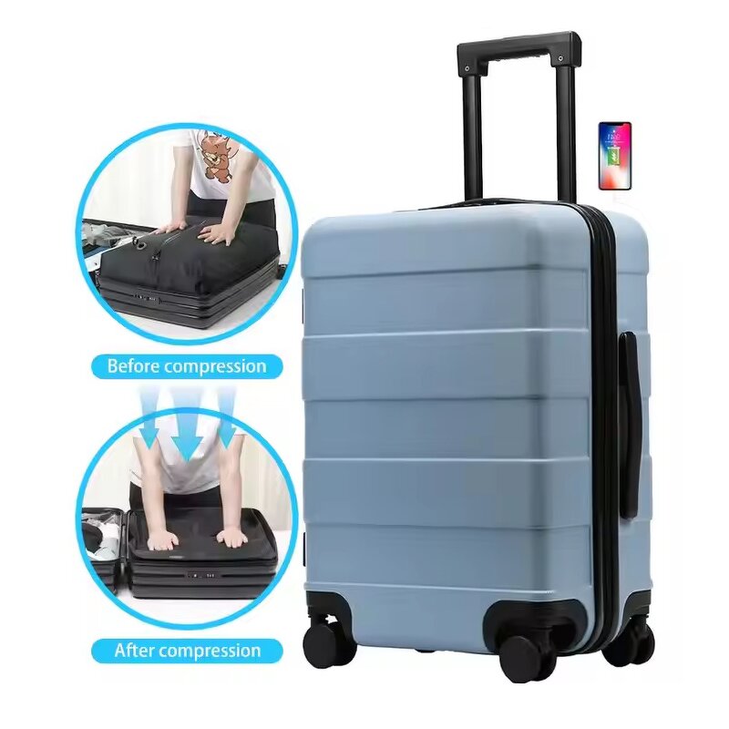 Vacuum Suitcase Manufacturer - Luxury Designer Custom Set Wheels Carry on 20 Inches Mini Cabin Travel