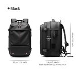 Vacuum Backpack Manufacturer - Air Compression Expandable Carry on with Pump Fit 17.3 Inch Laptop