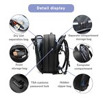 Laptop Bag Manufacturer - Sac a Dos with Anti-theft and Wet & Dry Zone Office for Men Waterproof Polyester Unisex