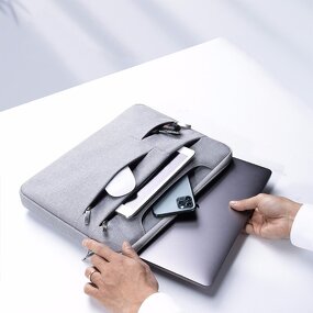 Laptop Sleeve Manufacturer - New Arrival 13 14 15 Inch Canvas Notebook Portable Carrying Computer Handbag for Women Men