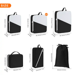 Makeup Bag Set Manufacturer - Factory Custom 7 Pcs Waterproof Oxford Multi Function Storage for Travel Trip Zipper