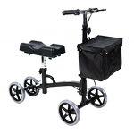 Knee Scooter Walker - All Terrain Lightweight Foldable Foot Recovery for Foot Injuries With Storage Bag