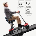 Folding Electric Mobility Scooter - Lightweight Moped Portable Atto 4 Wheel for Adults Seniors