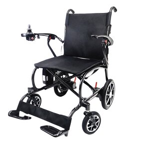 Carbon Fiber Electric Wheelchair - Ultra Lightweight Portable 24V 10Ah Lithium Battery 150W Motor