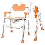 Shower Bath Chair - 2024 New Product Lightweight Foldable Anti-slip with Arms for the Disabled Children Elderly