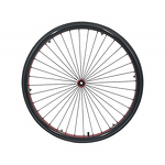 Wheelchair Rear Wheel - Muniu 24*1 Aluminium Alloy & Plastic with Push Hand Rim Spare Parts