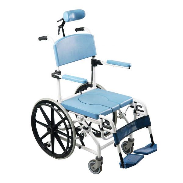 Aluminum Commode Chair - Rehabilitation Tilt with Toilet Pot Shower Chair