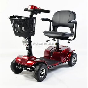 Handicapped Electric Scooter - 4-Wheel 24V 250W Motor 20AH Battery 20Km Range for Senior Adults