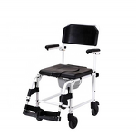 Aluminum Alloy Commode Shower Chair - Detachable Toilet for Elderly