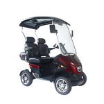 Two-Seater Mobility Scooter - MUNIU Heavy Duty 24V 1500W 4 Wheel for Elderly