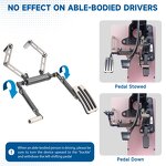 Left Foot Accelerator Pedal - for Handicapped Driving Car