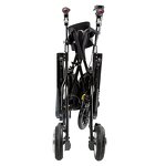 Electric Walker Rollator - Adult Folding with Seat and Wheelchair Aluminum Frame 100kg Capacity