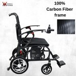 Carbon Fiber Electric Wheelchair - Outdoor Use Portable 12kg for Elderly