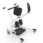 Patient Transfer Chair - Sit to Stand Lift Toilet Commode Wheelchair for Elderly