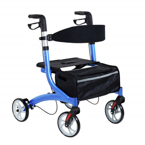 Bariatric Walker Rollator - Aluminum 4 Wheels With Seat for Elderly