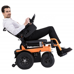 Off-road Electric Wheelchair - CE Approved Heavy Duty Powerful 75Ah*2 Battery for Elderly and Disabled