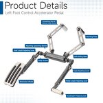 Left Foot Accelerator Pedal - for Handicapped Driving Car