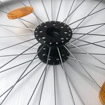 Wheelchair Rear Wheel - Muniu 24*1 Aluminium Alloy & Plastic with Push Hand Rim Spare Parts