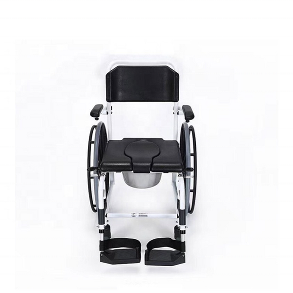 Aluminum Alloy Commode Shower Chair - Detachable Toilet for Elderly