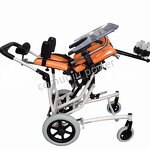 Pediatric Reclining Wheelchair - MUNIU for Cerebral Palsy Children Adjustable Seat Width 25-32cm Adjustable Seat Height 35kg