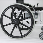Homecare Nursing Shower Toilet Chair - Muniu Power CKD Frame Aluminum Alloy Heavy Duty Commode Wheelchair for Elderly Disabled