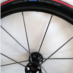 Wheelchair Rear Wheel - 24*1 Inch Active Spare Parts Aluminum Spoke with Quick Release for Disabled