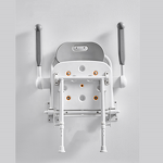 Shower Chair - 2022 New Design MUNIU Foldable Aluminum Alloy with 190KG Load Capacity 42.5-55cm Seat Height for Elderly