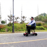 Folding Electric Mobility Scooter - Lightweight Portable 4 Wheel Compact Remote Control for the Disabled and Seniors