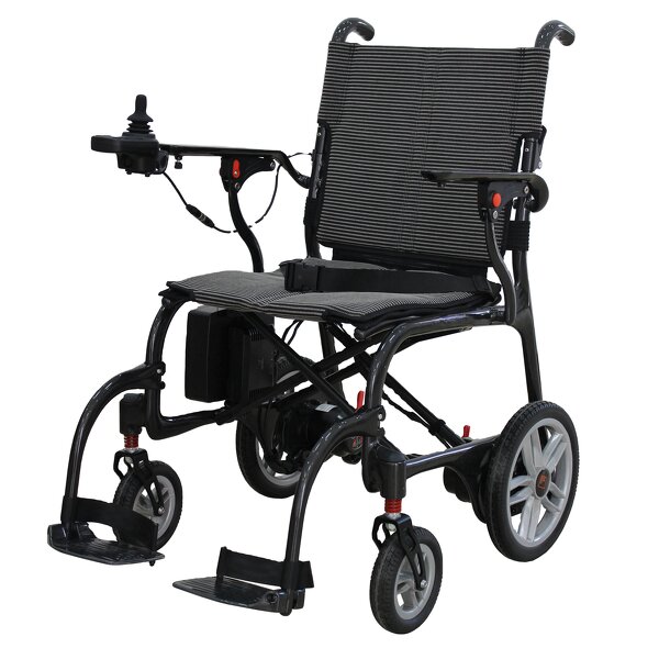 Carbon Fiber Electric Wheelchair - 150W Motor Lightweight Foldable for Rehabilitation Therapy