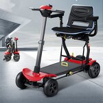 Folding Electric Mobility Scooter - Lightweight Portable 4 Wheel Compact Remote Control for the Disabled and Seniors