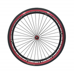 Wheelchair Rear Wheel - Muniu 24*1 Aluminium Alloy & Plastic with Push Hand Rim Spare Parts