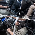 Handicap Push Pull Hand Control - Easy Installation Portable Car Driving Assist Device for Disabled